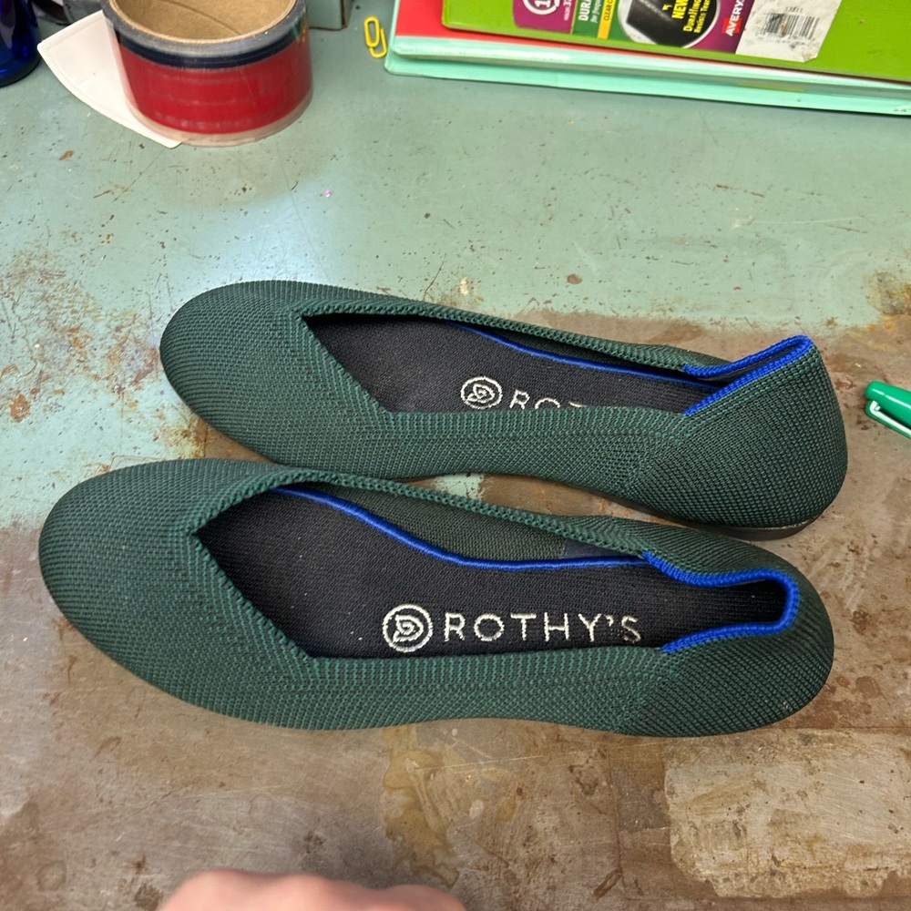 ROTHY’S Emerald green flat *RETIRED COLOR*
